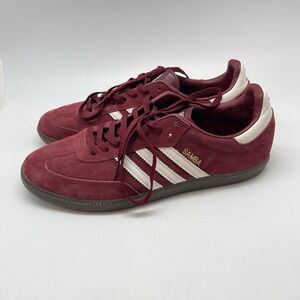 Adidas Sneakers Mens 12 Samba Classic G24925 Red Suede Leather 2010 Casual Shoes
